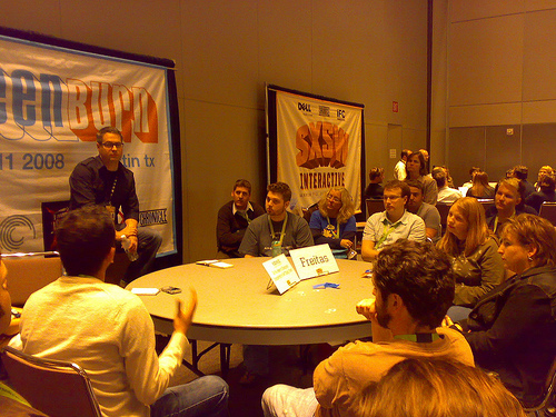 Ryan Frietas facilitating Do You Have to Disappear... at SXSW 2008